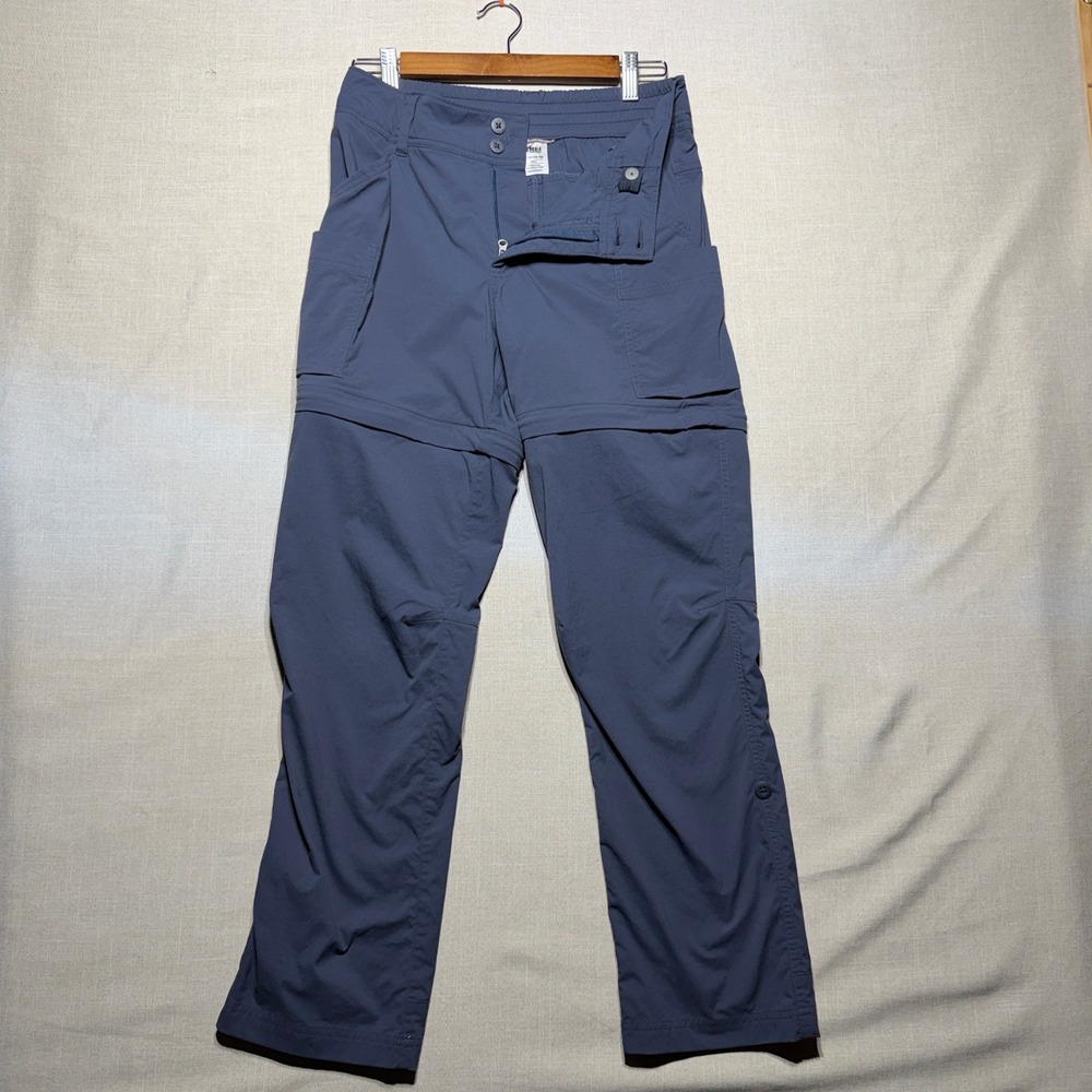 REI Co-op Sahara Convertible Pants Girls L 14-16 Blue Hiking Outdoor Cargo